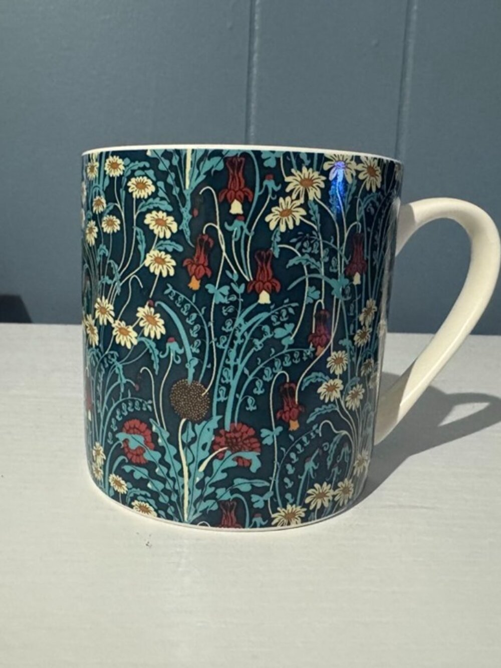 Arts & Crafts Society Walter Crane Meadow Flowers Mug Floral A&C Tea Coffee Cup - Picture 2 of 9